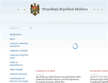 Tablet Screenshot of presedinte.md